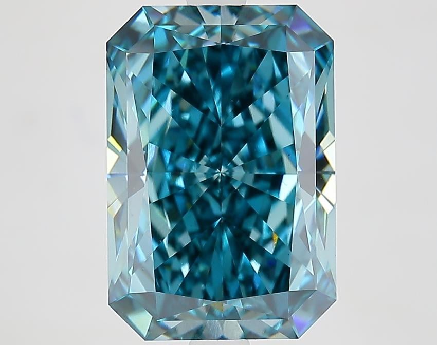 5.05 Ct. Fancy Vivid Blue Radiant Lab Grown Diamond