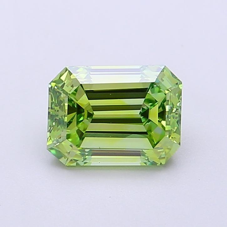 1.51 Ct. Fancy Vivid Green Emerald Lab Grown Diamond