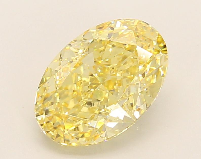 2.04 Ct. Fancy Vivid Yellow Oval Lab Grown Diamond