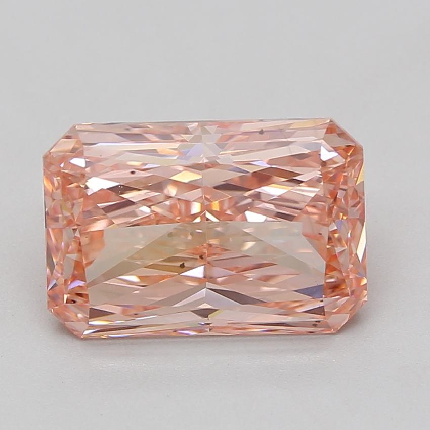 5.08 Ct. Fancy Vivid Pink Radiant Lab Grown Diamond