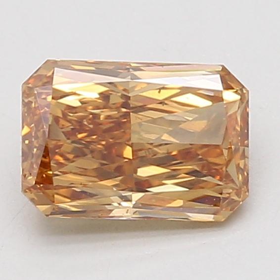 1.50 Ct. Fancy Intense Brownish Yellow Radiant Lab Grown Diamond