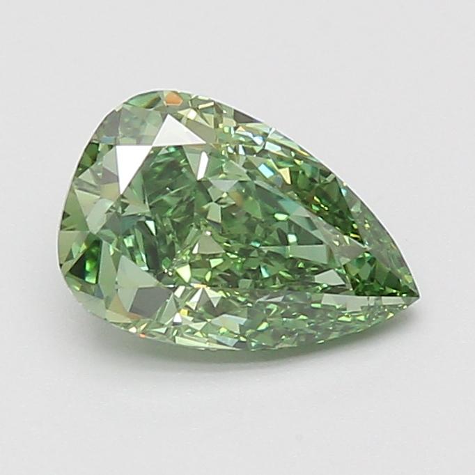 1.60 Ct. Fancy Vivid Green Pear Lab Grown Diamond