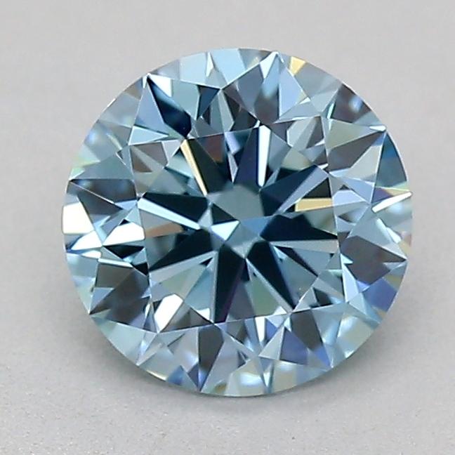 0.75 Ct. Fancy Vivid  Blue Round Lab Grown Diamond