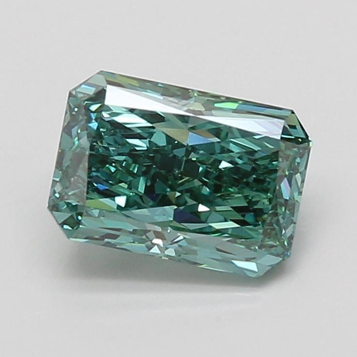 2.09 Ct. Fancy Vivid Green Radiant Lab Grown Diamond