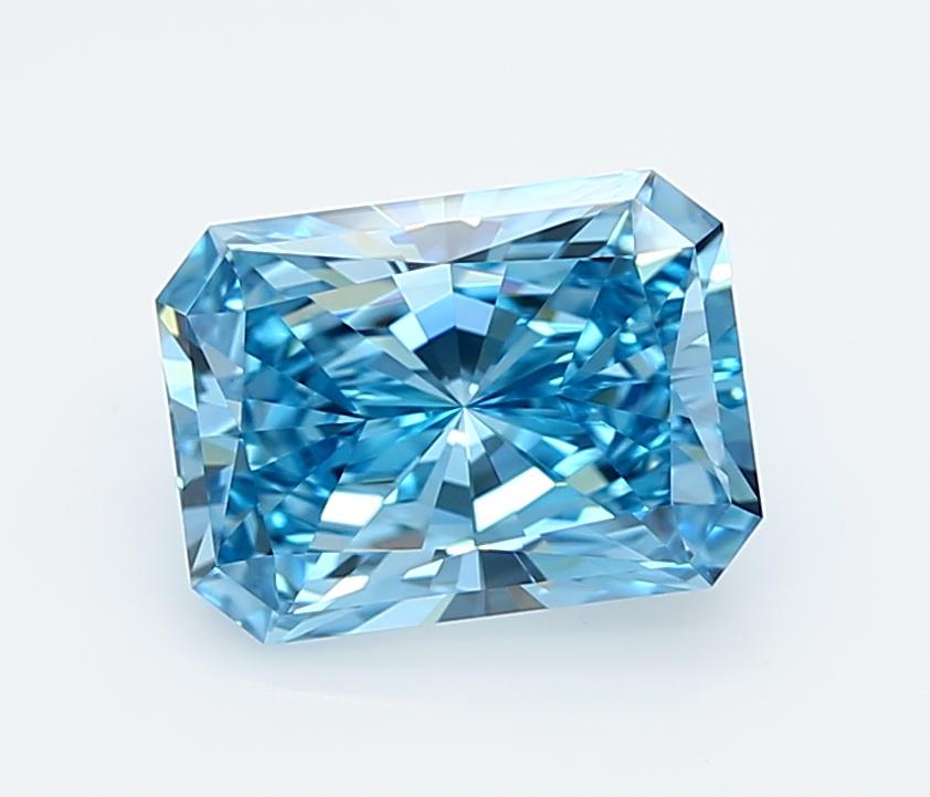 2.05 Ct. Fancy Vivid  Blue Radiant Lab Grown Diamond