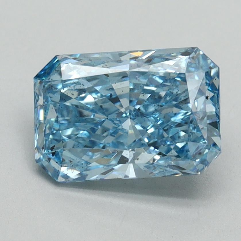 1.70 Ct. Fancy Vivid Blue Radiant Lab Grown Diamond