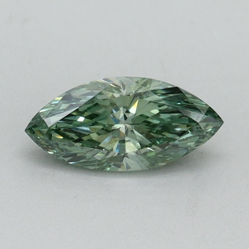 0.47 Ct. Fancy Vivid Green Marquise Lab Grown Diamond