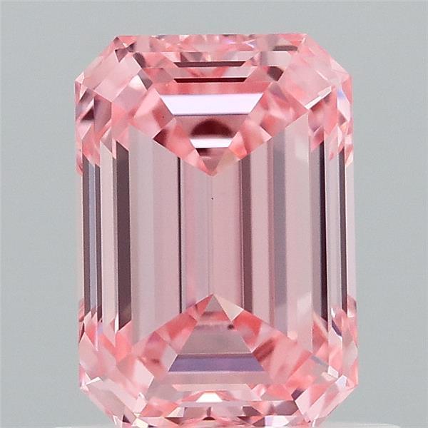 0.97 Ct. Fancy Intense  Pink Emerald Lab Grown Diamond