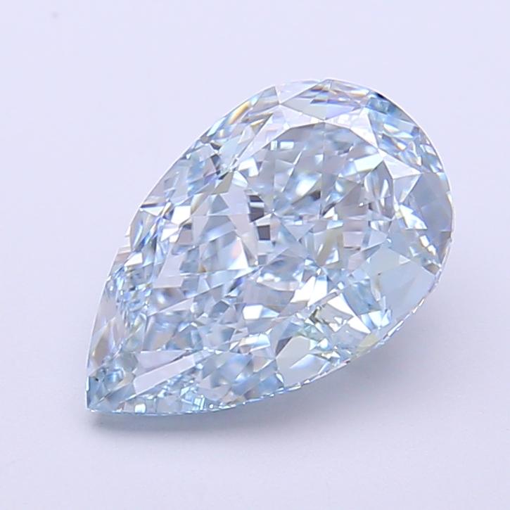 2.53 Ct. Fancy Intense  Blue Pear Lab Grown Diamond