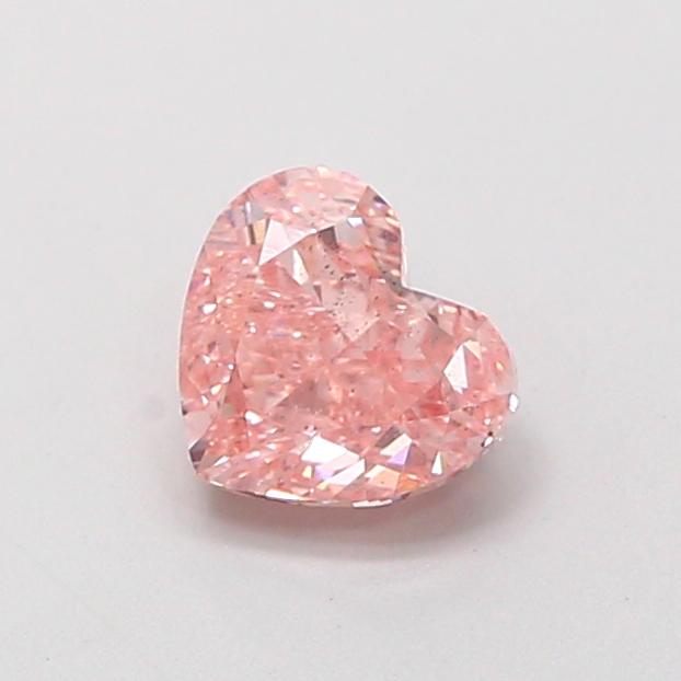 0.83 Ct. Fancy Intense  Pink Heart Lab Grown Diamond