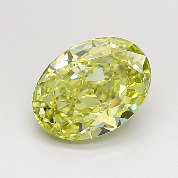 1.11 Ct. Fancy Intense Yellow Oval Lab Grown Diamond
