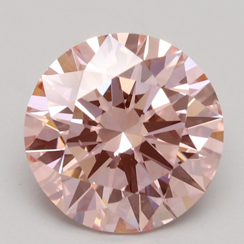 2.18 Ct. Fancy Intense Pink Round Lab Grown Diamond