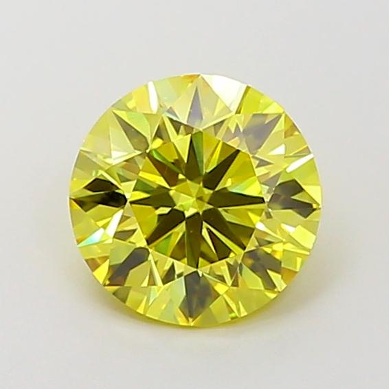 1.53 Ct. Fancy Intense Yellow Round Lab Grown Diamond