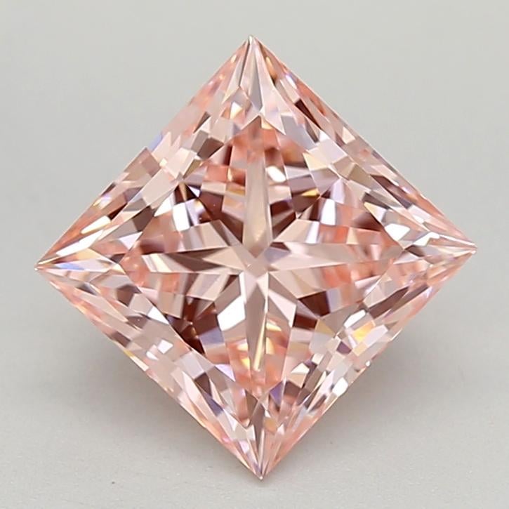 1.84 Ct. Fancy Vivid Pink Princess Lab Grown Diamond