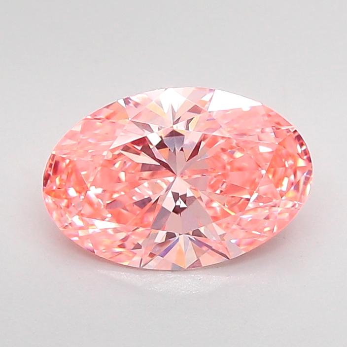 1.92 Ct. Fancy Vivid Pink Oval Lab Grown Diamond