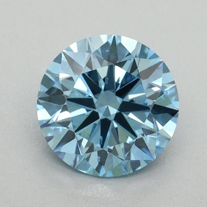 0.96 Ct. Fancy Vivid Blue Round Lab Grown Diamond