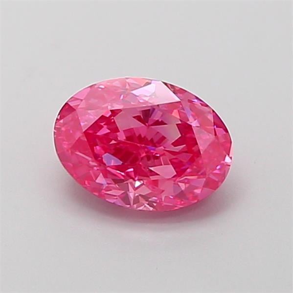 1.09 Ct. Fancy Vivid  Pink Oval Lab Grown Diamond