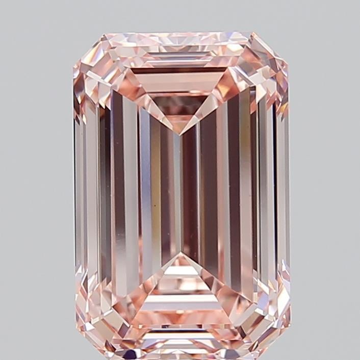 5.55 Ct. Fancy Intense  Pink Emerald Lab Grown Diamond