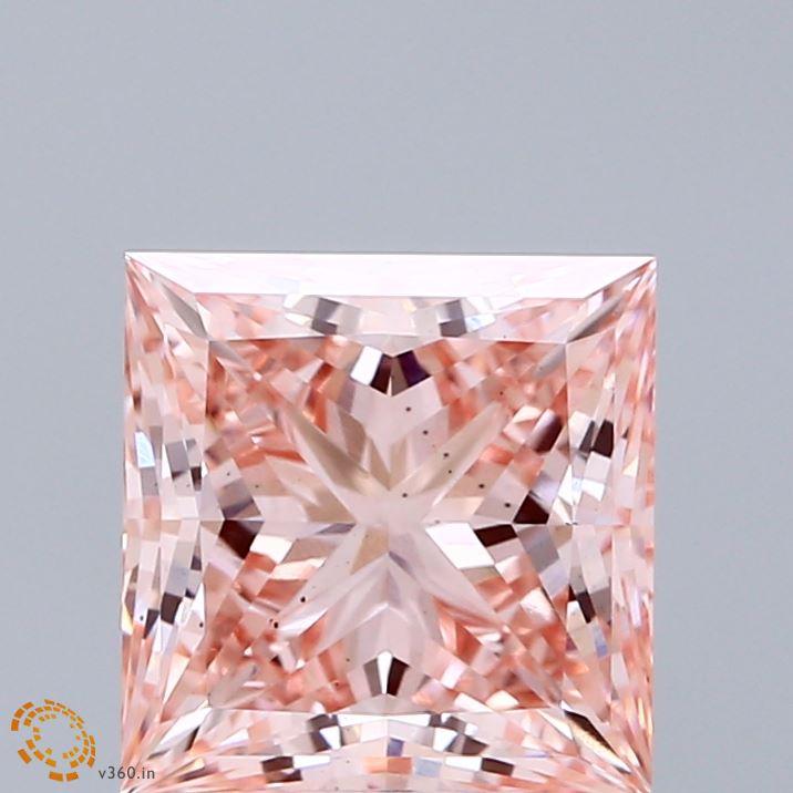 3.03 Ct. Fancy Intense Pink Princess Lab Grown Diamond