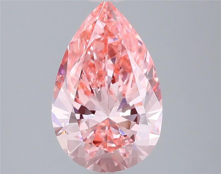 2.00 Ct. Fancy Vivid Pink Pear Lab Grown Diamond