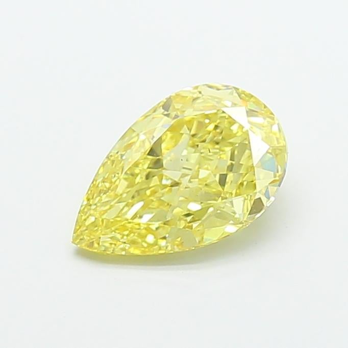 2.54 Ct. Fancy Intense  Yellow Pear Lab Grown Diamond