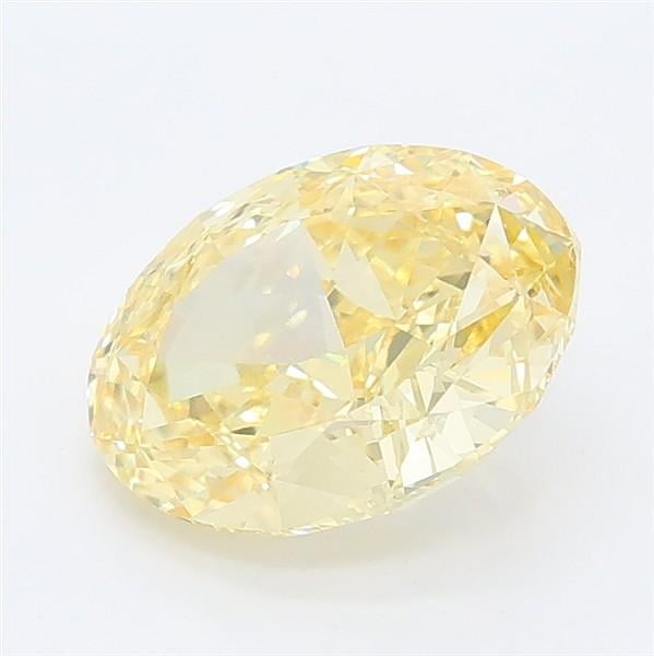 2.07 Ct. Fancy Intense Yellow Oval Lab Grown Diamond