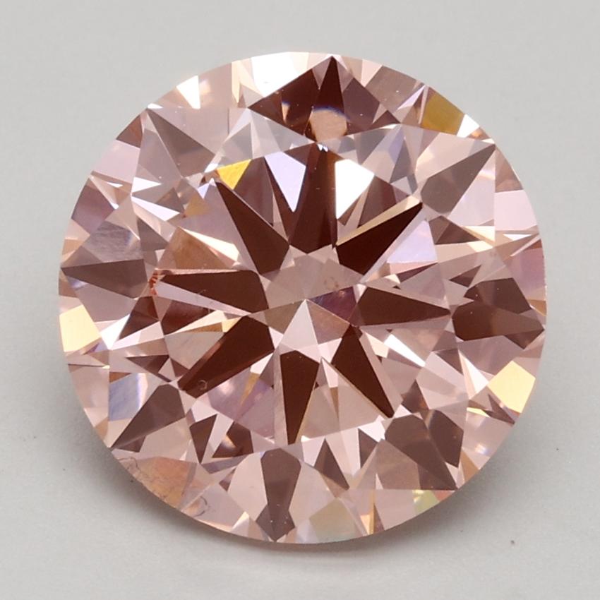 3.00 Ct. Fancy Intense Pink Round Lab Grown Diamond