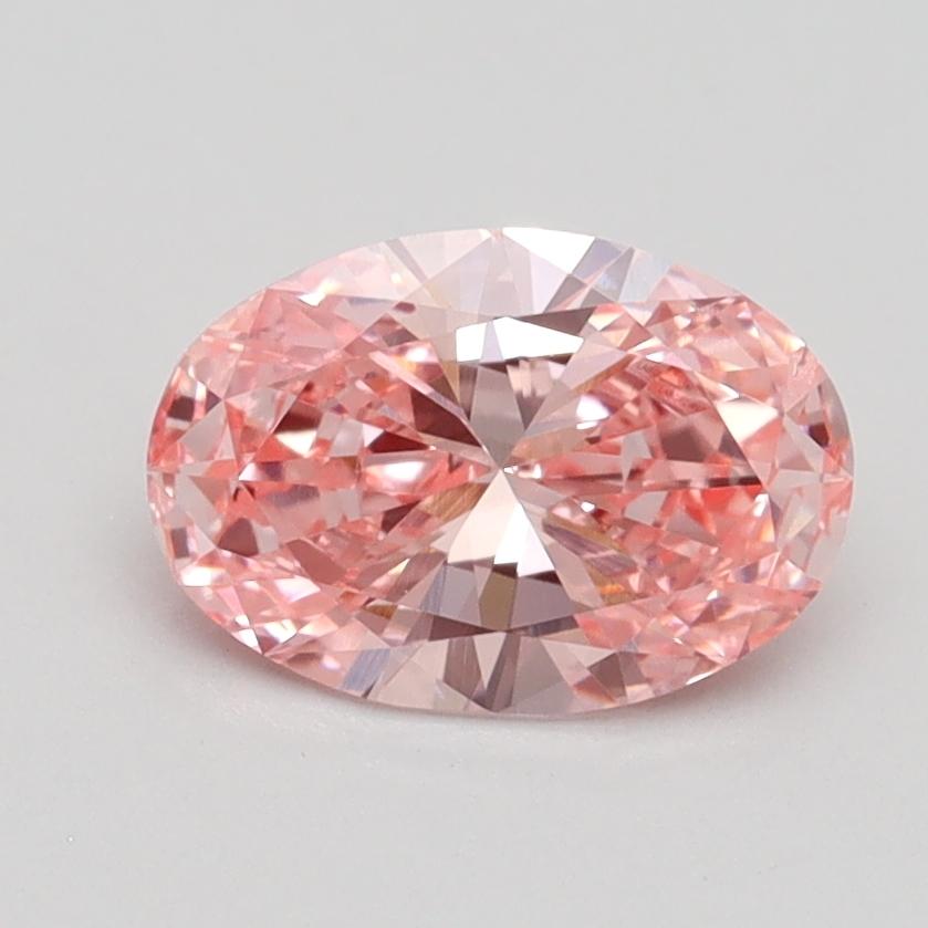 1.12 Ct. Fancy Vivid Pink Oval Lab Grown Diamond