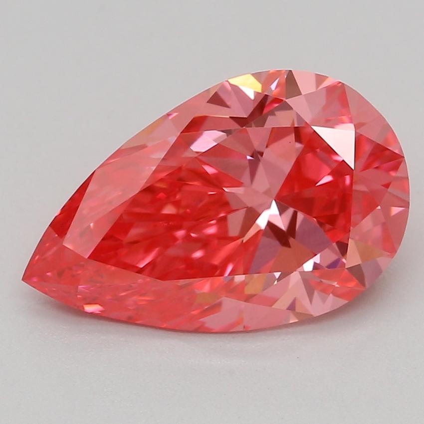 1.58 Ct. Fancy Vivid Pink Pear Lab Grown Diamond