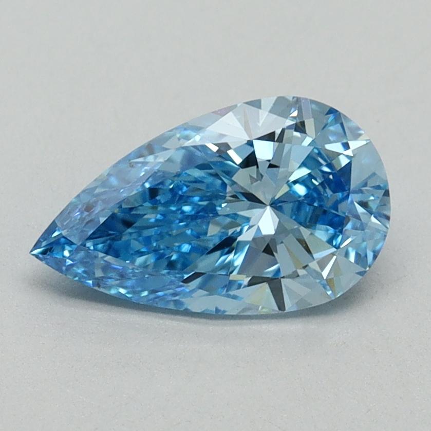 1.00 Ct. Fancy Vivid Blue Pear Lab Grown Diamond