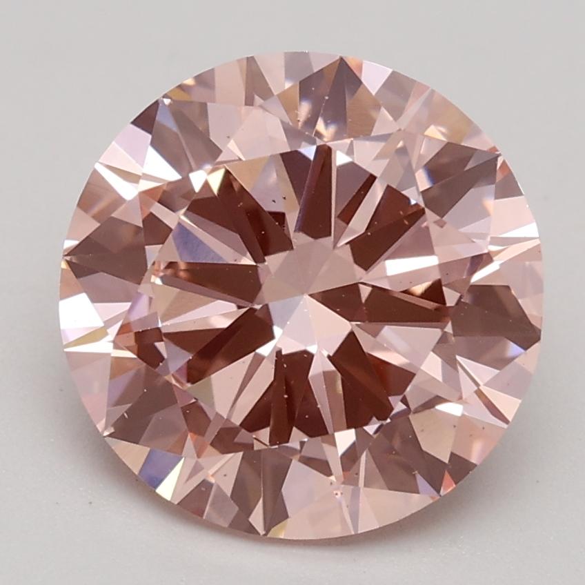 2.20 Ct. Fancy Intense Pink Round Lab Grown Diamond