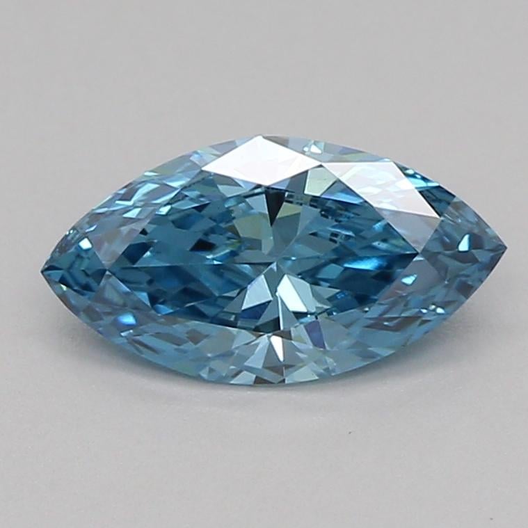 0.39 Ct. Fancy Vivid Blue Marquise Lab Grown Diamond