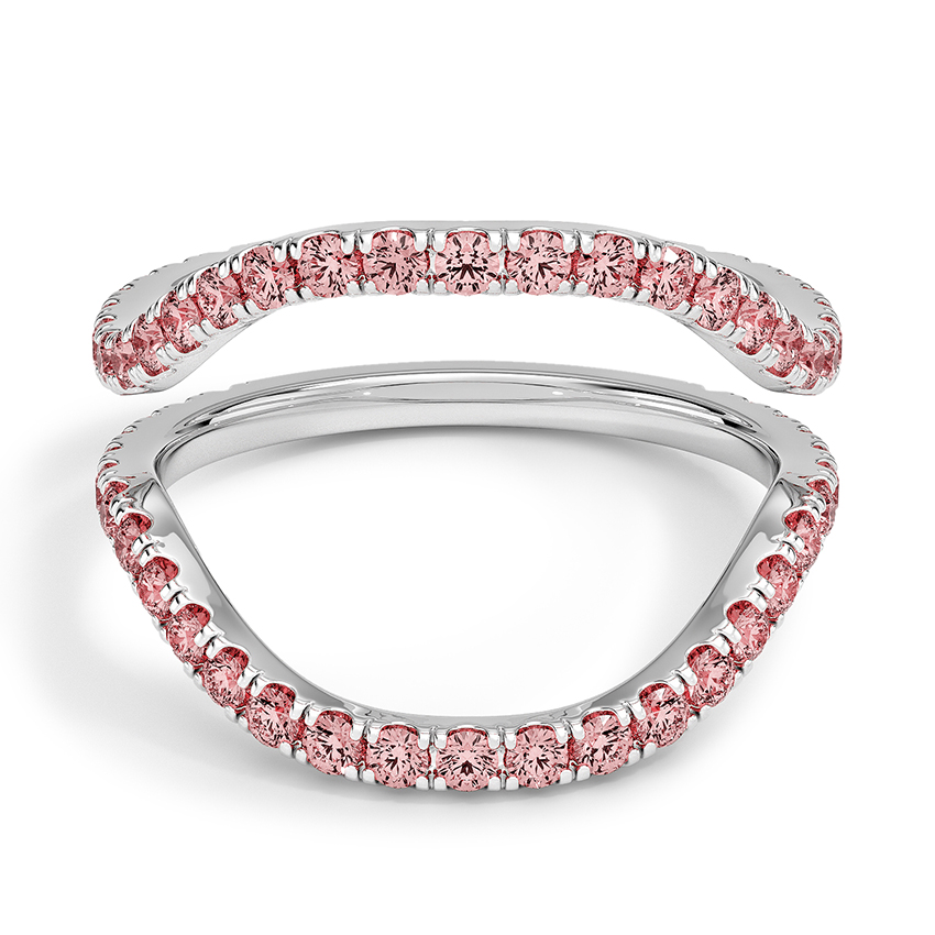 Custom Pink Diamond Nesting Ring Set
