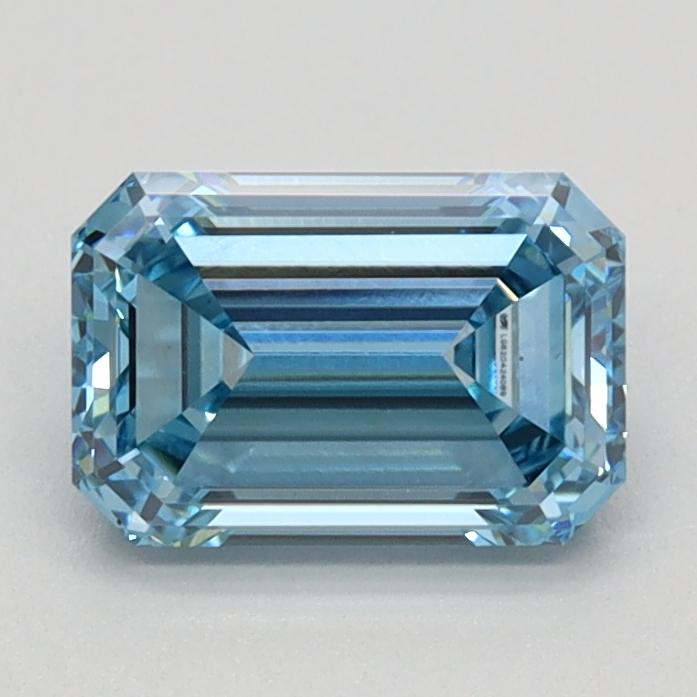 1.06 Ct. Fancy Vivid Blue Emerald Lab Grown Diamond