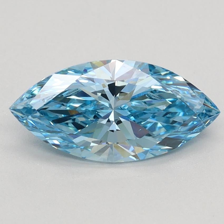 1.00 Ct. Fancy Vivid Blue Marquise Lab Grown Diamond