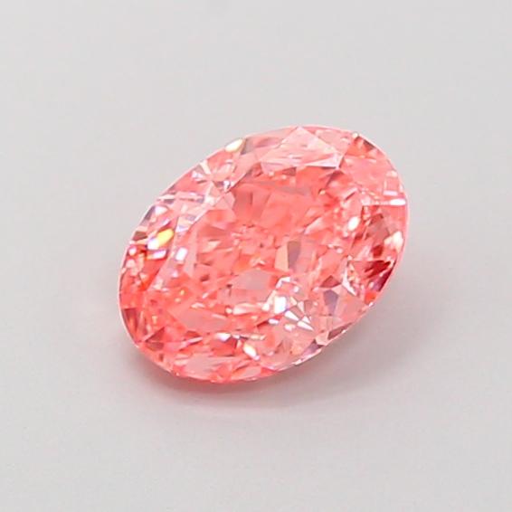 1.02 Ct. Fancy Vivid Pink Oval Lab Grown Diamond