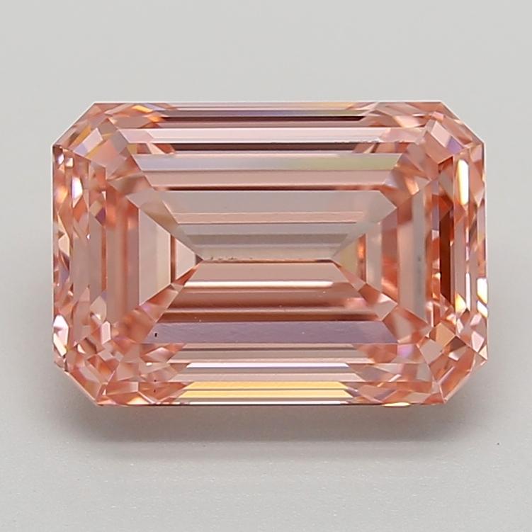 5.02 Ct. Fancy Vivid  Pink Emerald Lab Grown Diamond