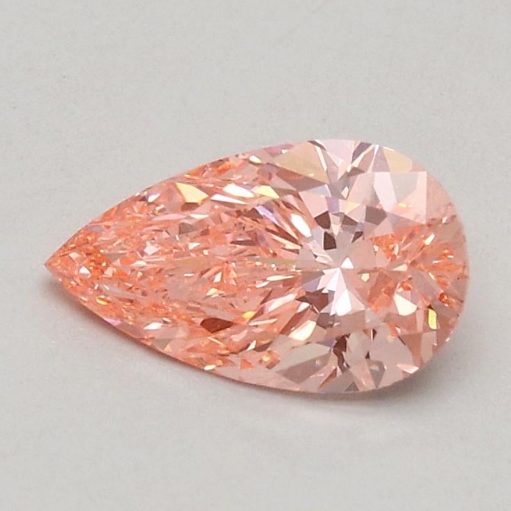 0.55 Ct. Fancy Vivid Pink Pear Lab Grown Diamond