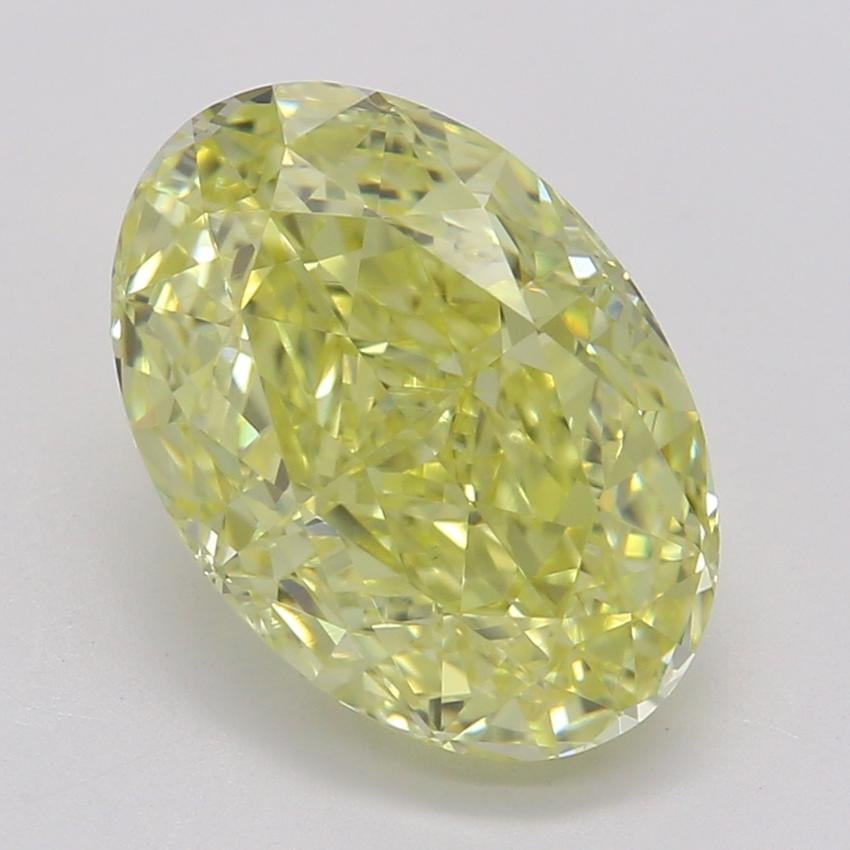 2.07 Ct. Fancy Intense Yellow Oval Diamond