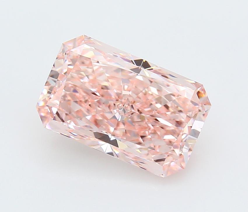 4.70 Ct. Fancy Vivid Pink Radiant Lab Grown Diamond