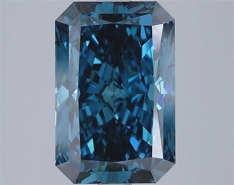 3.01 Ct. Fancy Vivid Blue Radiant Lab Grown Diamond