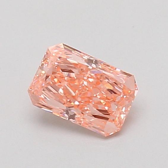 0.62 Ct. Fancy Vivid Pink Radiant Lab Grown Diamond