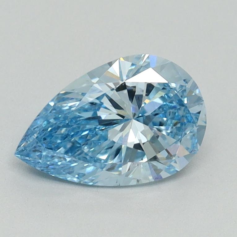 1.00 Ct. Fancy Vivid Blue Pear Lab Grown Diamond