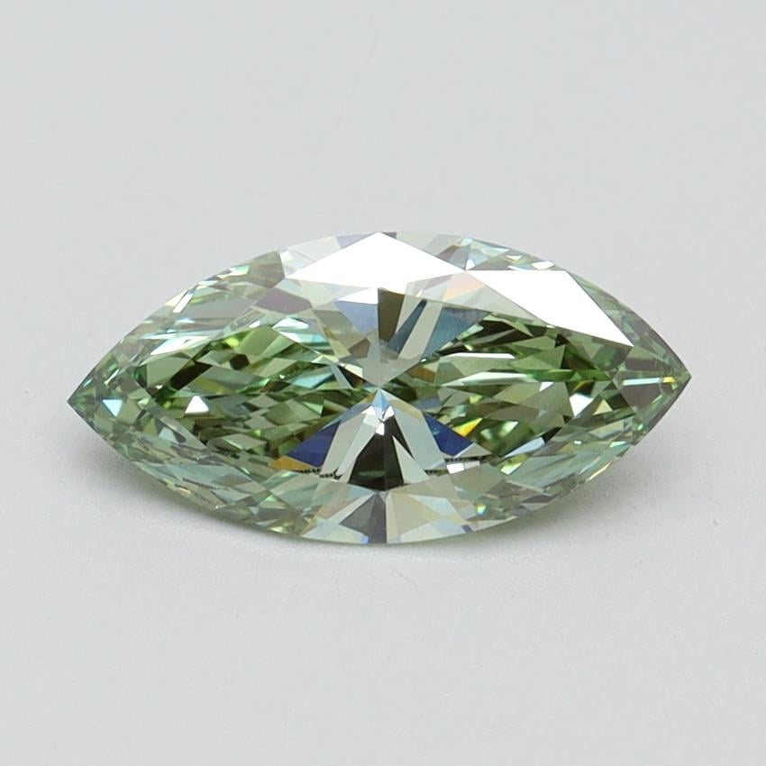 1.00 Ct. Fancy Vivid Green Marquise Lab Grown Diamond
