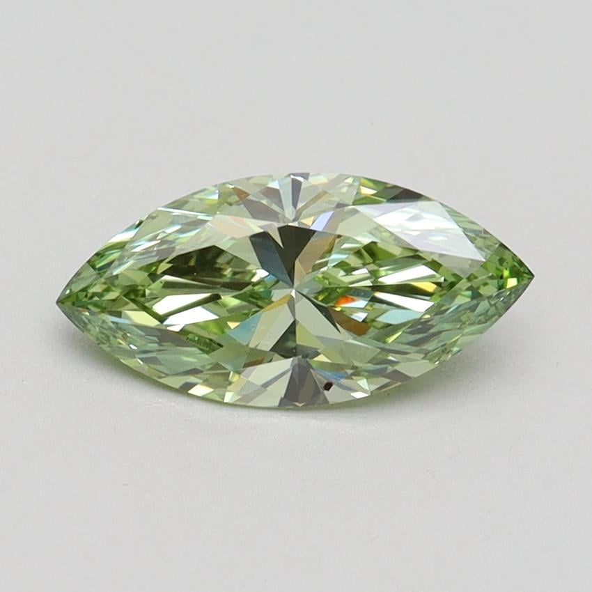 1.01 Ct. Fancy Vivid Green Marquise Lab Grown Diamond