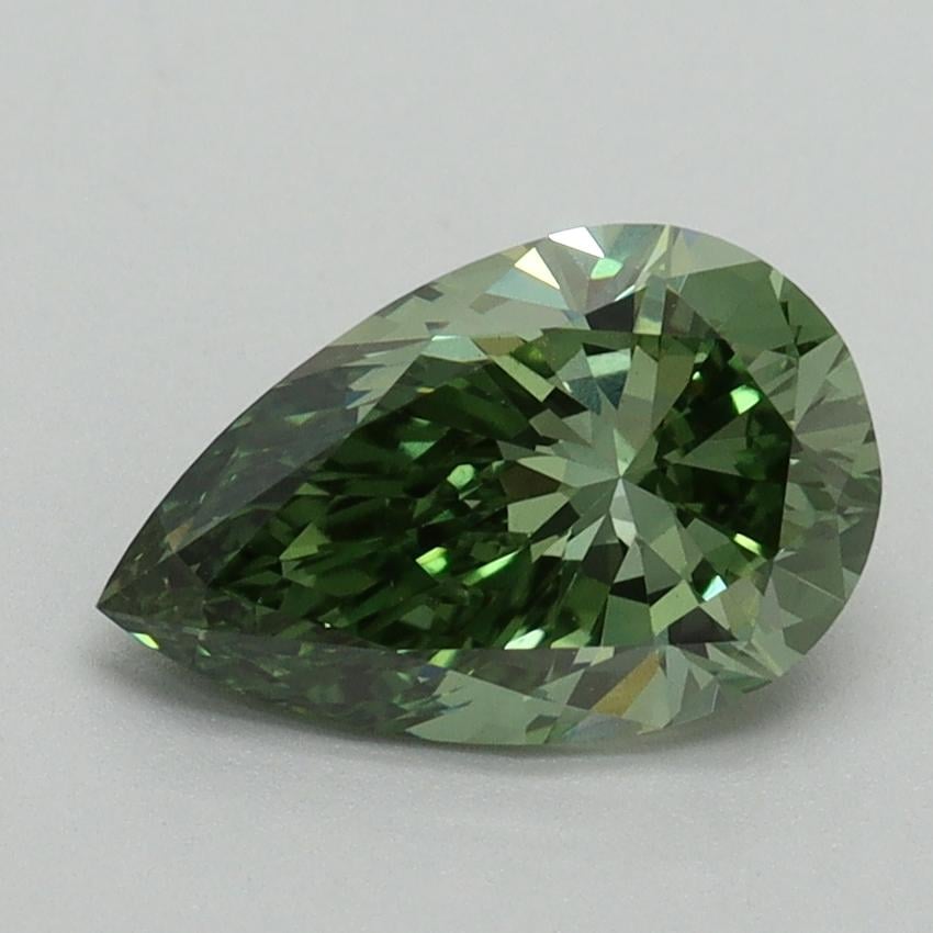 1.50 Ct. Fancy Vivid Green Pear Lab Grown Diamond