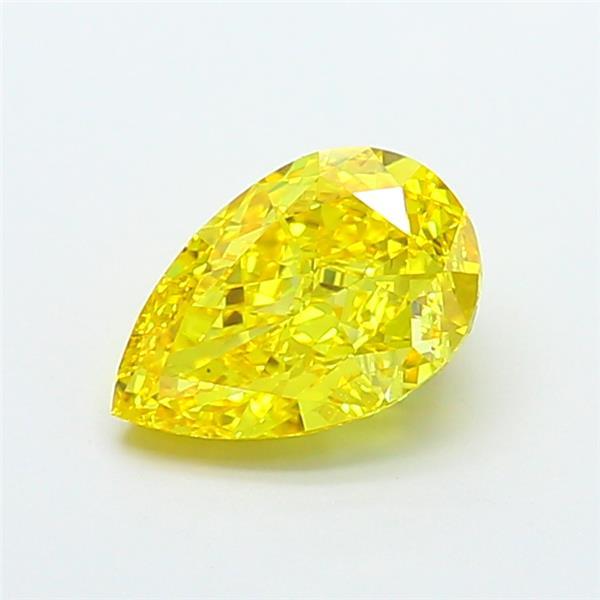 2.29 Ct. Fancy Vivid Yellow Pear Lab Grown Diamond