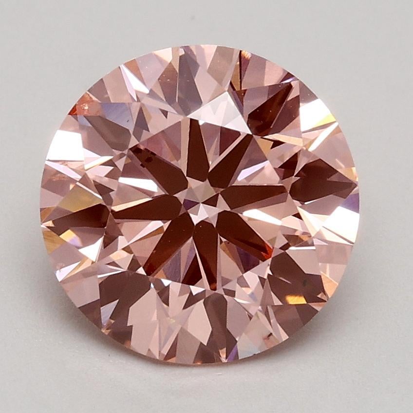 1.80 Ct. Fancy Intense Pink Round Lab Grown Diamond