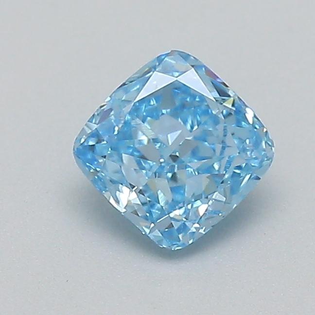 0.29 Ct. Fancy Vivid  Blue Cushion Lab Grown Diamond