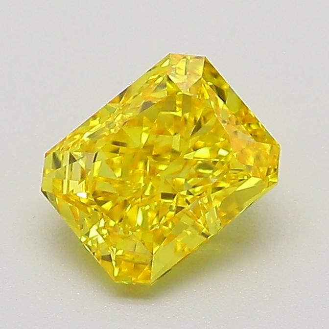 1.02 Ct. Fancy Vivid  Yellow Radiant Lab Grown Diamond